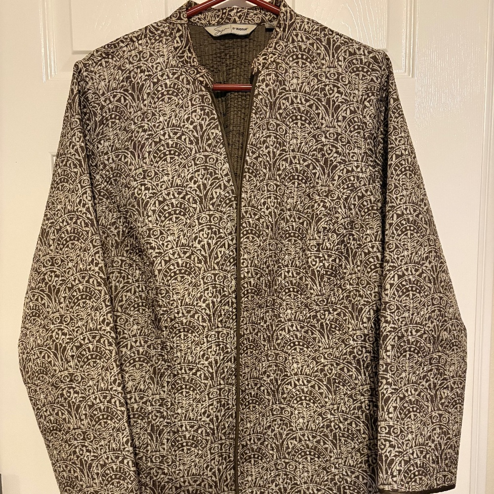 Blazer - bamboo design, Nehru collar size 18/20